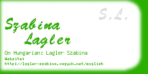 szabina lagler business card